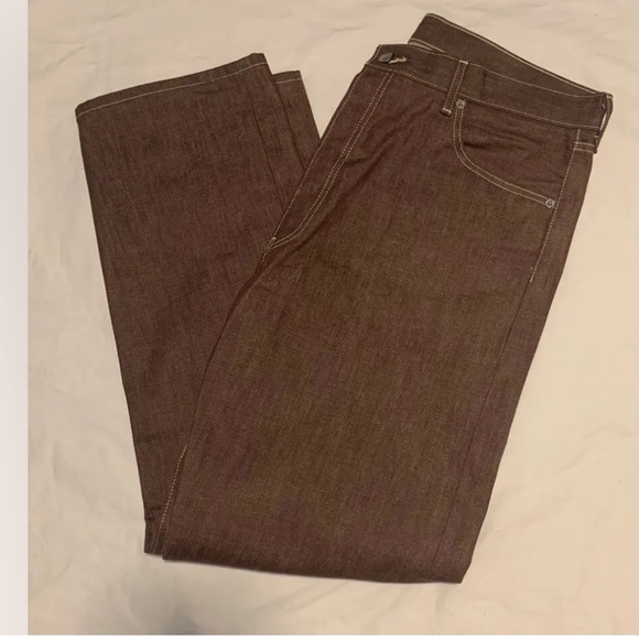 Levi's 501XX Irregular Stamped Size 38x32  Made in Mexico See Measurements Brown - Picture 3 of 5